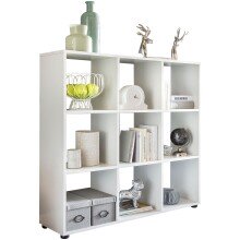 Bücherregal in Weiß - 108x29x104cm (LxBxH)