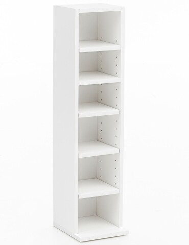 Bücherregal in Weiß - 20x21x91cm (LxBxH)