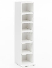 Bücherregal in Weiß - 20x21x91cm (LxBxH)