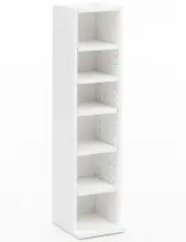 Bücherregal in Weiß - 20x21x91cm (LxBxH)