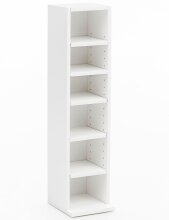 Bücherregal in Weiß - 20x21x91cm (LxBxH)