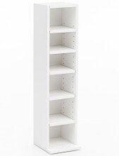 Bücherregal in Weiß - 20x21x91cm (LxBxH)