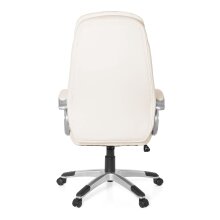 Bürostuhl in Cremefarben - 67x58x128cm (LxBxH)