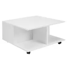 Couchtisch in Weiß - 70x70x36cm (LxBxH)
