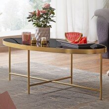 Couchtisch in Gold - 56x110x40 (LxBxH)