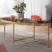 Couchtisch in Gold - 56x110x40 (LxBxH)