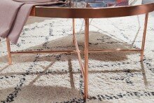 Couchtisch in Orange - 82x82x40 (LxBxH)