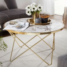 Couchtisch in Gold - 85x85x49 (LxBxH)