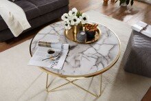 Couchtisch in Gold - 85x85x49 (LxBxH)