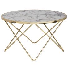 Couchtisch in Gold - 85x85x49 (LxBxH)