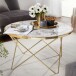 Couchtisch in Gold - 85x85x49 (LxBxH)