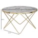 Couchtisch in Gold - 85x85x49 (LxBxH)