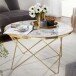 Couchtisch in Gold - 85x85x49 (LxBxH)