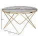 Couchtisch in Gold - 85x85x49 (LxBxH)