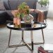 Couchtisch in Schwarz - 78x78x42 (LxBxH)