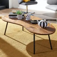 Couchtisch in Braun - 63x122x36 (LxBxH)