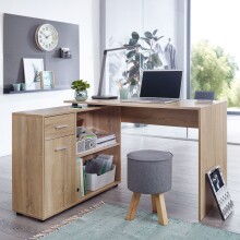 Schreibtisch in Grau - 120x107x75cm (LxBxH)