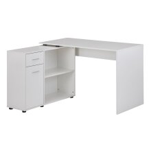 Schreibtisch in Weiß - 120x107x75cm (LxBxH)