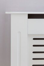 Heizungsverkleidung in Weiß aus MDF - 112x19x82cm (LxBxH)