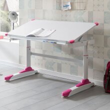 Kinderschreibtisch in Weiß - 67x119x58cm (LxBxH)