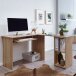 Schreibtisch in Grau - 140x120x75cm (LxBxH)