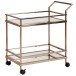 Servierwagen in Gold - 45x65x84 (LxBxH)