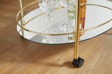 Servierwagen in Gold - 67x46x79 (LxBxH)