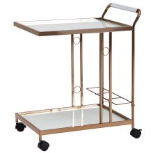 Servierwagen in Gold - 67x45x80 (LxBxH)