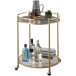 Servierwagen in Gold - 57x57x75 (LxBxH)