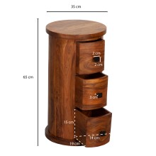 Sideboard in Braun - 35x35x65 (LxBxH)