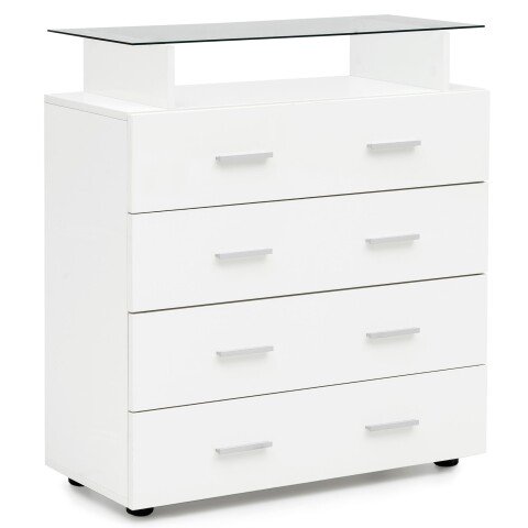 Sideboard in Weiß - 76x35x84cm (LxBxH)