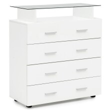 Sideboard in Weiß - 76x35x84cm (LxBxH)