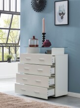 Sideboard in Weiß - 76x35x84cm (LxBxH)
