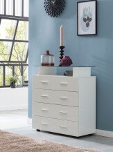 Sideboard in Weiß - 76x35x84cm (LxBxH)