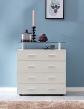 Sideboard in Weiß - 76x35x84cm (LxBxH)