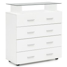 Sideboard in Weiß - 76x35x84cm (LxBxH)