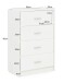 Sideboard in Weiß - 60x30x90cm (LxBxH)