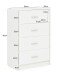 Sideboard in Weiß - 60x30x90cm (LxBxH)