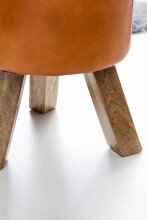 Sitzhocker in Braun - 37x37x45 (LxBxH)