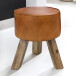 Sitzhocker in Braun - 37x37x45 (LxBxH)