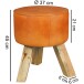 Sitzhocker in Braun - 37x37x45 (LxBxH)