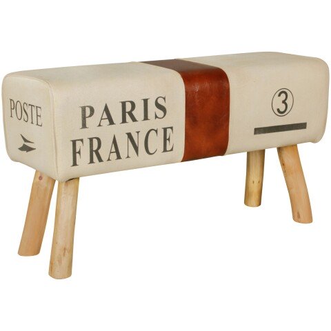 Sitzhocker in Braun - 91x30x51 (LxBxH)