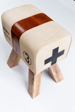 Sitzhocker in Braun - 40x30x47 (LxBxH)