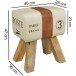 Sitzhocker in Braun - 40x30x47 (LxBxH)