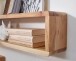 Wandregal (3er Set) in Braun - 80x15x20 (LxBxH)