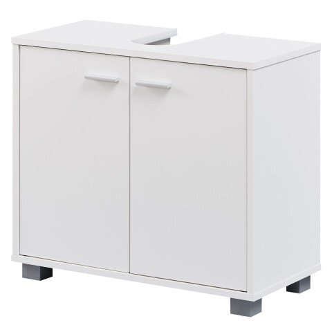 Waschbeckenunterschrank in Weiß - 60x30x55cm (LxBxH)