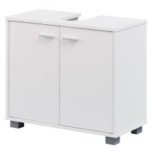 Waschbeckenunterschrank in Weiß - 60x30x55cm (LxBxH)