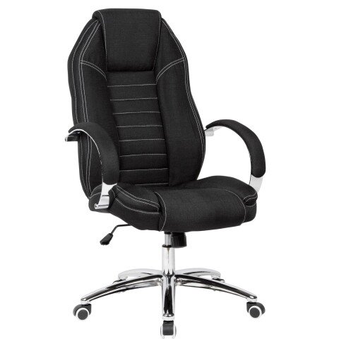 Drehstuhl in Schwarz - 69x65x122 (LxBxH)