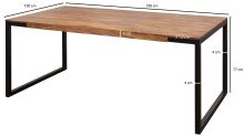 Esstisch in Braun - 100x190x77 (LxBxH)