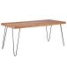 Esstisch in Braun aus Akazie Massivholz Beine: Metall - 80x180x76cm (LxBxH)